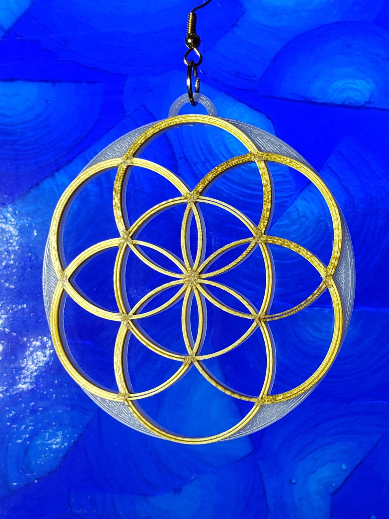 Glow & Gold Seed of Life dangles
