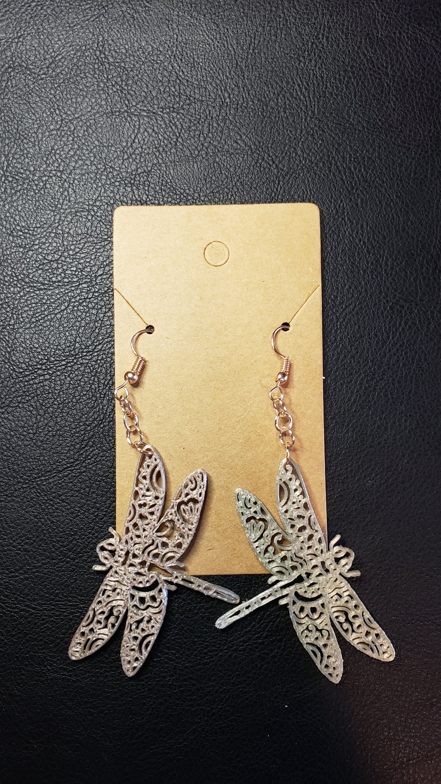 Rosegold to Sage green Butterfly & Dragonfly dangles