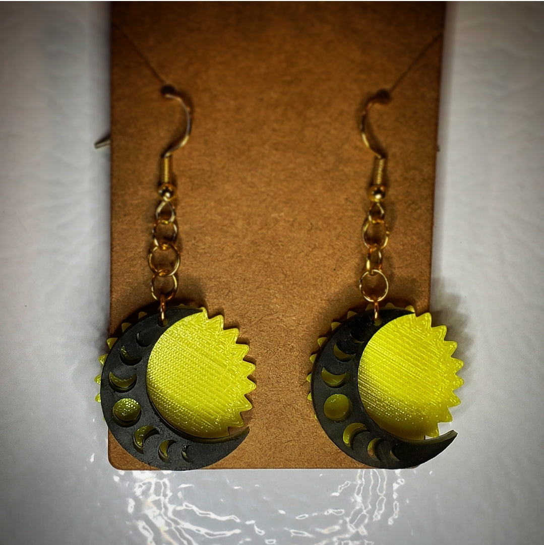 Sun and moon dangles