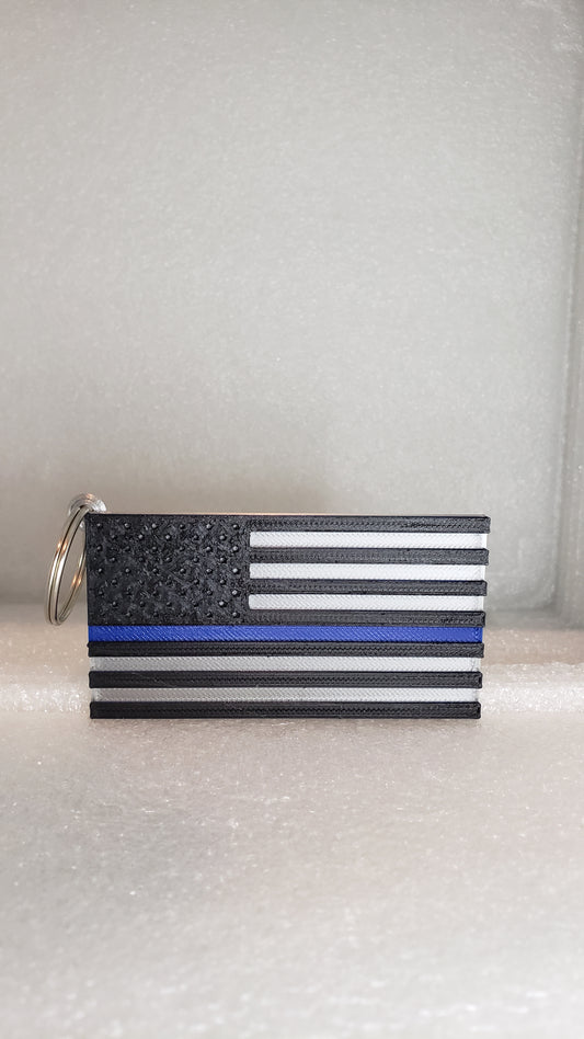 Thin Blue Line keychain
