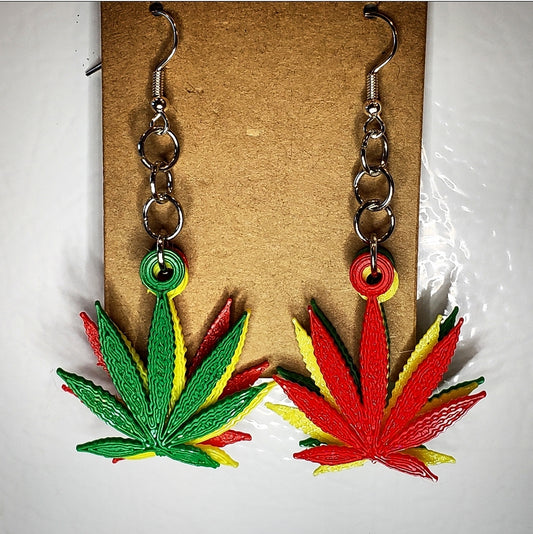 Rasta leafs dangles